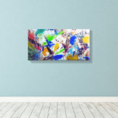 Abstrakte Farben Leinwand  (Insitu (Holzboden))