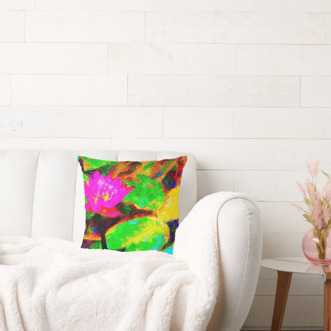 Abstrakte Farben Moderne Kunst Kissen (Liege)