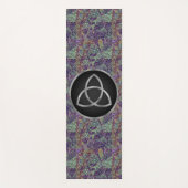 Abstrakte Farben Moderne Silver Trinity Knot Yogamatte (Vorderseite)