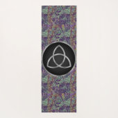 Abstrakte Farben Moderne Silver Trinity Knot Yogamatte (Rückseite)