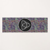 Abstrakte Farben Moderne Silver Trinity Knot Yogamatte (Vorderseite (Horizontal))