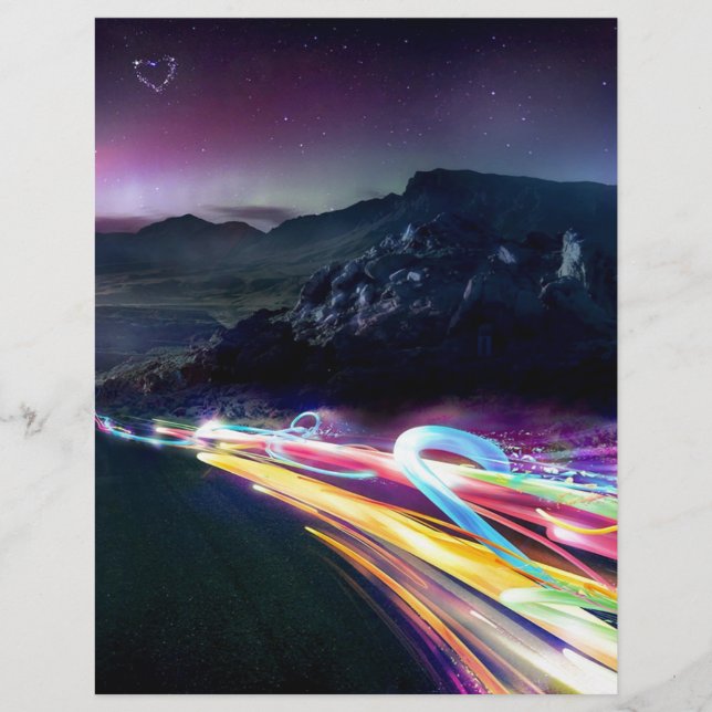 Abstrakte Farben - Nordlichtstrasse (Vorderseite)
