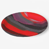 Abstrakte Farben Pappteller (Schrägansicht)