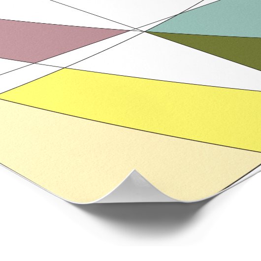 Abstrakte Farben Poster (Ecke)