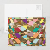 Abstrakte Farben Postkarte (Vorne/Hinten)