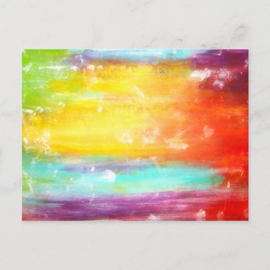 Abstrakte Farben Postkarte (Vorderseite)