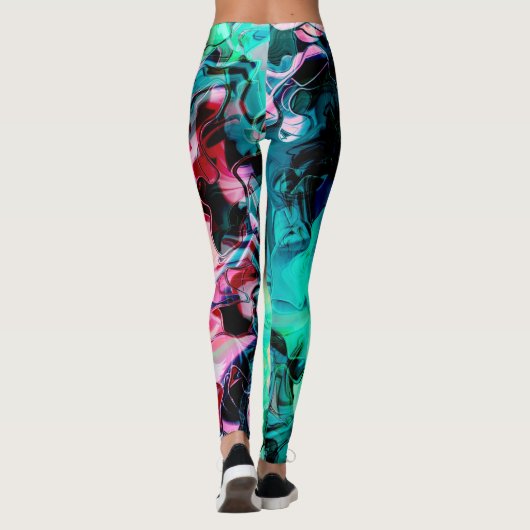 Abstrakte Farben, schön Leggings (Rückseite)