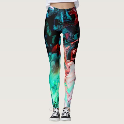 Abstrakte Farben, schön Leggings (Vorderseite)