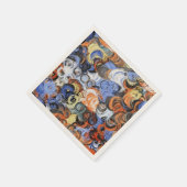Abstrakte Farben Serviette (Ecke)