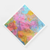 Abstrakte Farben Serviette (Ecke)
