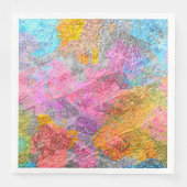 Abstrakte Farben Serviette (Vorderseite)