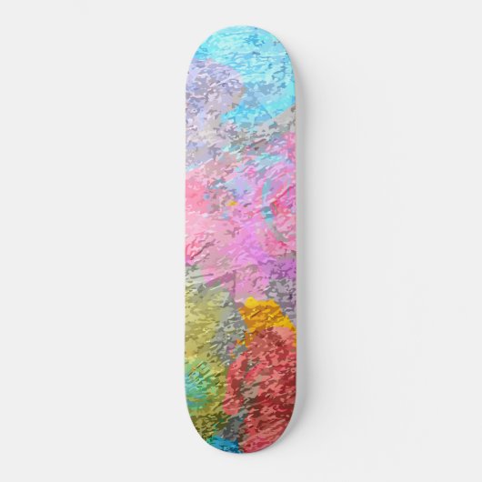 Abstrakte Farben Skateboard (Vorderseite)