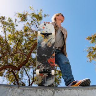 Abstrakte Farben Skateboard