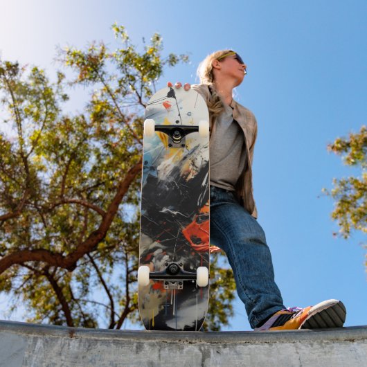 Abstrakte Farben Skateboard (Außenbereich 1)