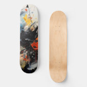 Abstrakte Farben Skateboard (Vorderseite)