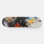 Abstrakte Farben Skateboard (Horizontal)