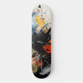 Abstrakte Farben Skateboard (Vorderseite)