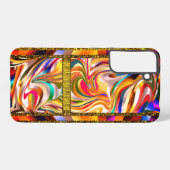 Abstrakte Farben Stilvoll Samsung Galaxy Hülle (Rückseite (Horizontal))