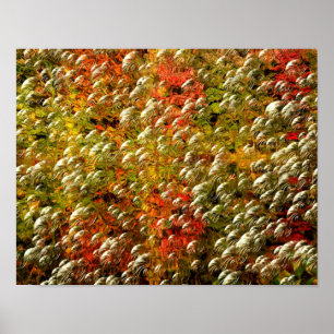 Abstrakte Farben und Blasen Poster