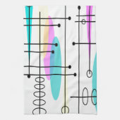 Abstrakte Farben und Design der Atomzeit Handtuch (Vertikal)