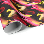 Abstrakte Farben und Formen Personalisiert Geschenkpapier (Rolleneckpunkt)