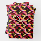 Abstrakte Farben und Formen Personalisiert Geschenkpapier Set (Beispiel)