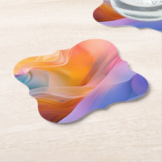 Abstrakte Farben Untersetzer (angewinkelt)