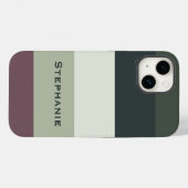 Abstrakte Farbenauswahl  Streifen Case-Mate iPhone Hülle (Rückseite (Horizontal))