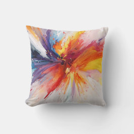 Abstrakte Farbenbelichtung Kissen