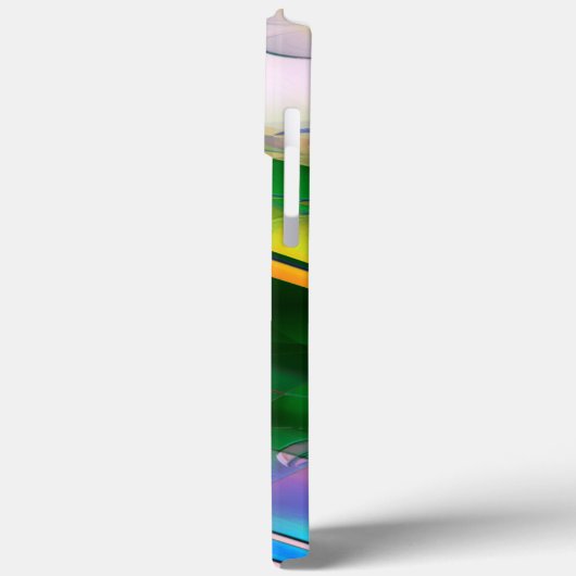 Abstrakte farbenfrohe Blätter im psychedelischen S Case-Mate iPhone Hülle (Rückseite / Links)