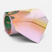 Abstrakte farbenfrohe Blätter im psychedelischen S Krawatte (Gerollt)