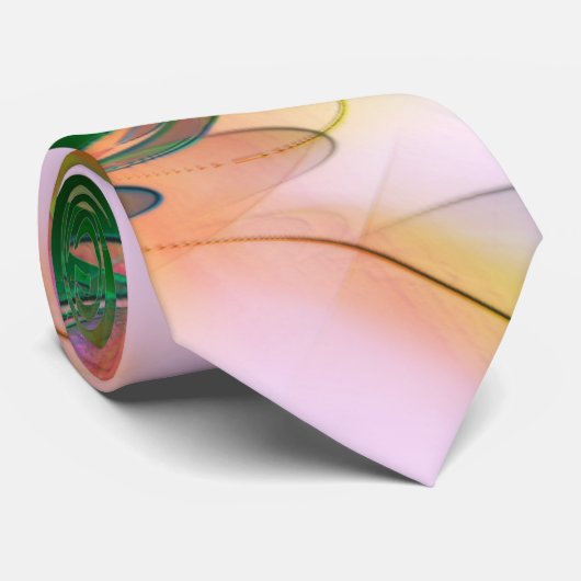 Abstrakte farbenfrohe Blätter im psychedelischen S Krawatte (Gerollt)