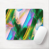 Abstrakte farbenfrohe Blätter im psychedelischen S Mousepad (Mit Mouse)
