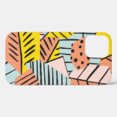 Abstrakte farbenfrohe Blätter, Naturmuster. Case-Mate iPhone Hülle (Rückseite (Horizontal))