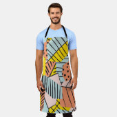 Abstrakte farbenfrohe Blätter, Naturmuster. Schürze (Getragen)