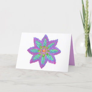 Abstrakte farbenfrohe Blume Eid Feiertagskarte