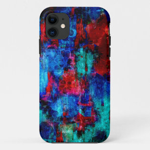 Abstrakte farbenfrohe Blumen-Grunge-Malerei Case-Mate iPhone Hülle