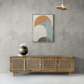 Abstrakte Farbenfrohe Boho Rainbow Mauer Poster