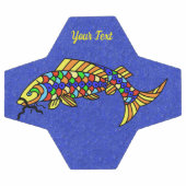 Abstrakte, farbenfrohe Extravagante Fische auf leb Fußball (Flach)