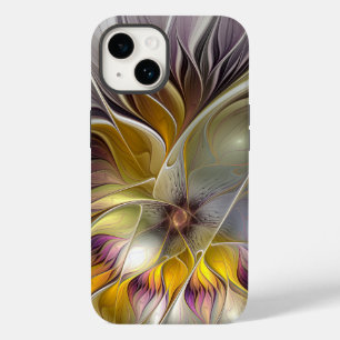 Abstrakte farbenfrohe Fantasy-Blume moderne Frakta Case-Mate iPhone 14 Hülle