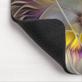Abstrakte farbenfrohe Fantasy-Blume moderne Frakta Mousepad (Ecke)
