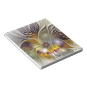 Abstrakte farbenfrohe Fantasy-Blume moderne Frakta Notizblock (angewinkelt)