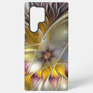 Abstrakte farbenfrohe Fantasy-Blume moderne Frakta Samsung Galaxy Hülle