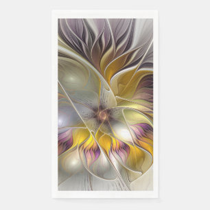 Abstrakte farbenfrohe Fantasy-Blume moderne Frakta Serviette