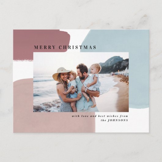 Abstrakte farbenfrohe Feiertage Foto Postkarte (Vorderseite)