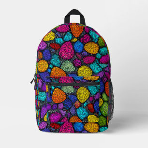 Abstrakte, farbenfrohe Felsen Bedruckter Rucksack