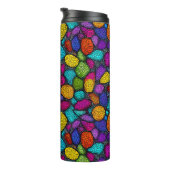 Abstrakte, farbenfrohe Felsen Thermosbecher (Nach rechts gedreht)