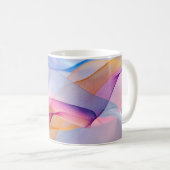 Abstrakte farbenfrohe fließende Bänder Kaffeetasse (VorderseiteRechts)