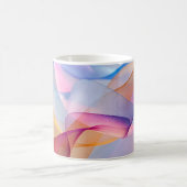 Abstrakte farbenfrohe fließende Bänder Kaffeetasse (Mittel)