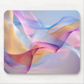 Abstrakte farbenfrohe fließende Bänder Mousepad (Vorne)